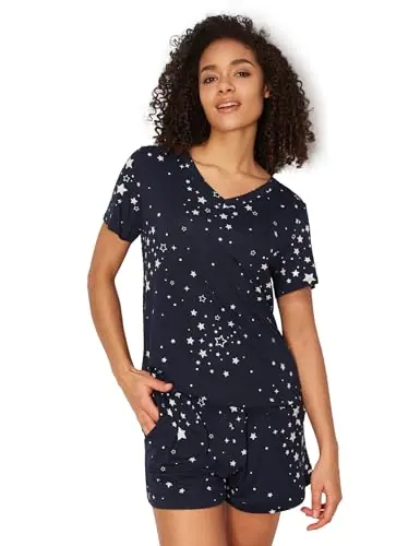 Bamboo Viscose Pajamas for Women Set, Ultra-Soft Lightweight Sleepwear — Comfy Short Sleeve and… by GYS Pajamas