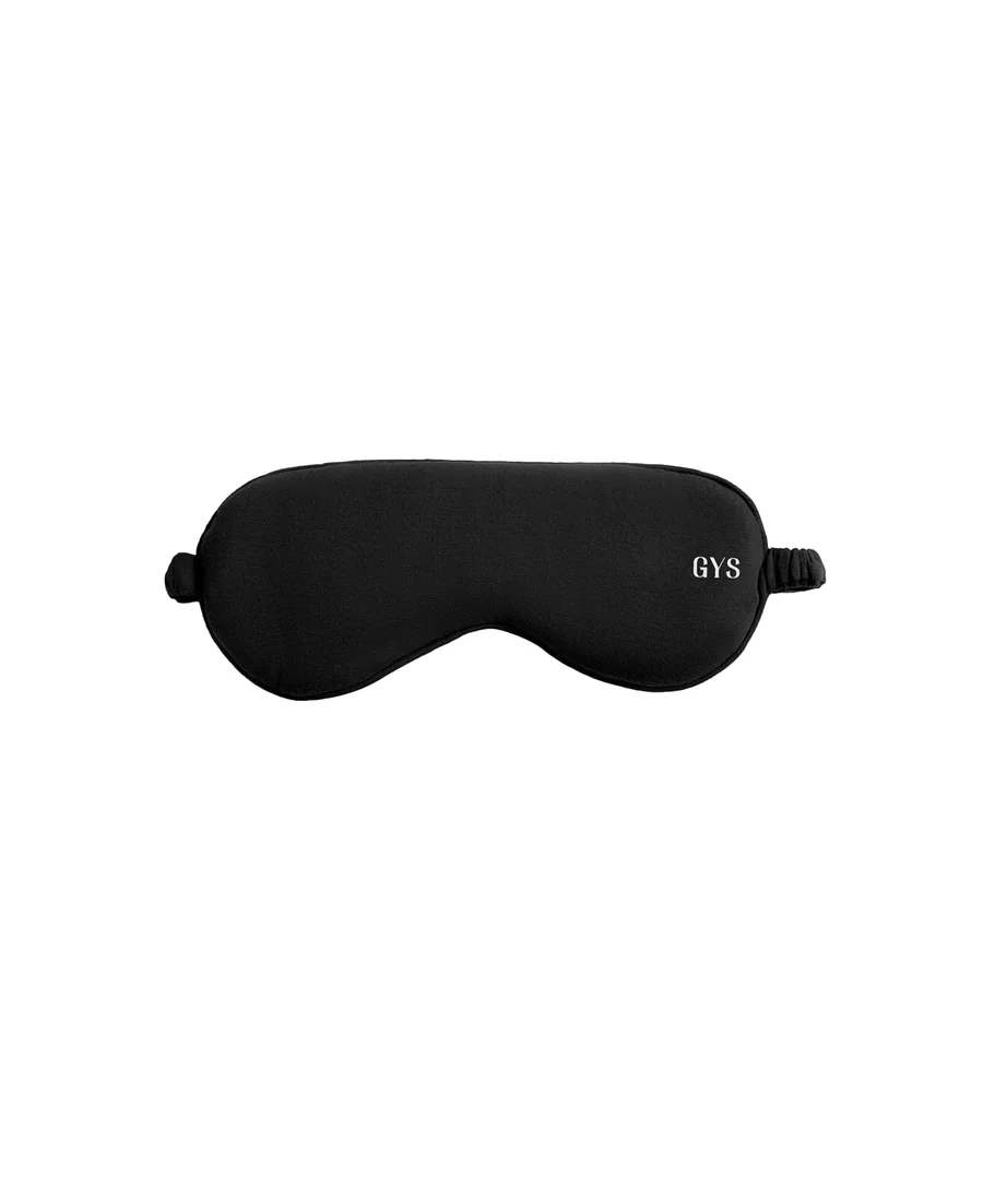 Premium Bamboo Viscose Sleep Mask for Sleeping and Travel — Soft Light-Blocking Eye Mask with… — Black · 1 Count (Pack of 1) by GYS Pajamas
