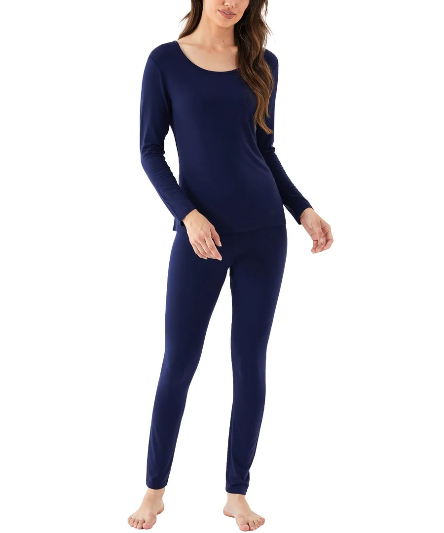 Premium Bamboo Viscose Women's Long Johns Sets Thermal Underwear Long Sleeve Base Layer — Option 1 by GYS Pajamas