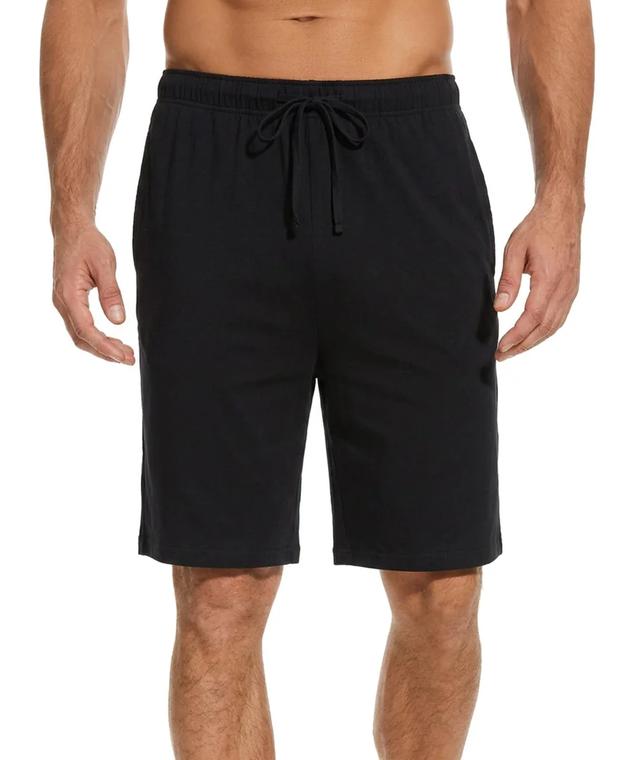 Men's Bamboo Viscose Pajama Shorts Lightweight Summer Lounge Shorts — Soft — Black by GYS Pajamas