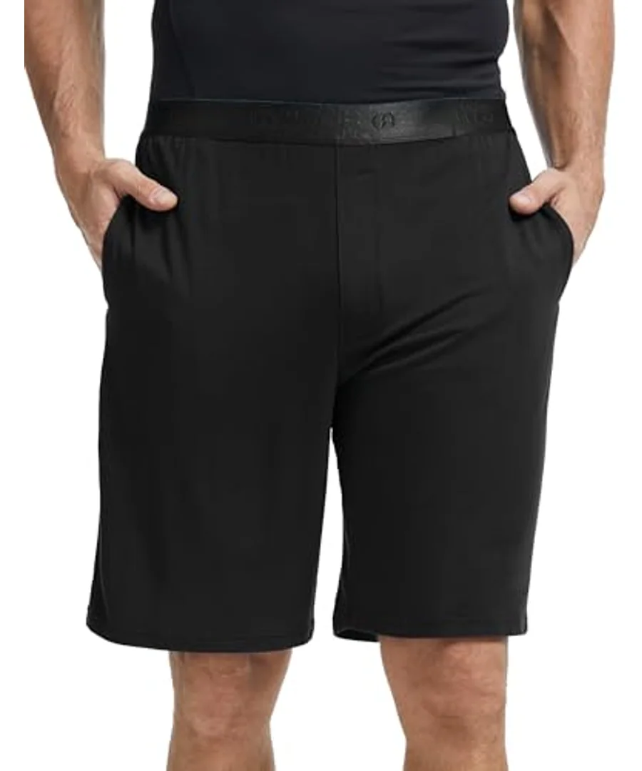 Men's Pajama Shorts Soft Lightweight Bamboo Viscose Mens Comfy Sleepwear Bottoms with Pockets by GYS Pajamas