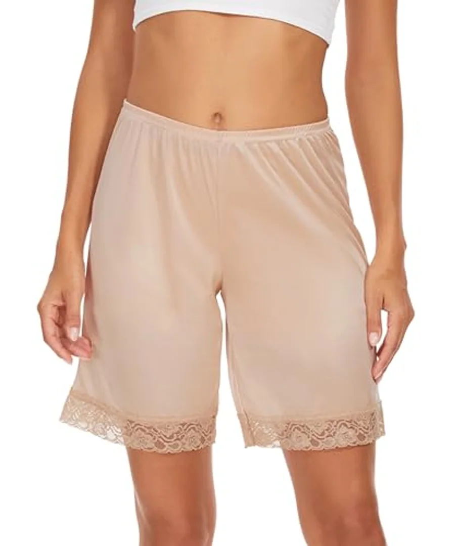 Slip Shorts Culotte for Women Split Skirt Lace Pettipants Bloomer — Half Slips for Under Dresses by GYS Pajamas