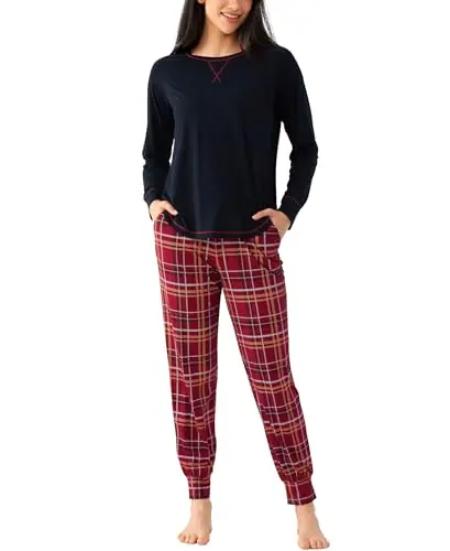 Premium Women's Bamboo Viscose Cooling Jogger Pajama Set — Moisture wicking by GYS Pajamas