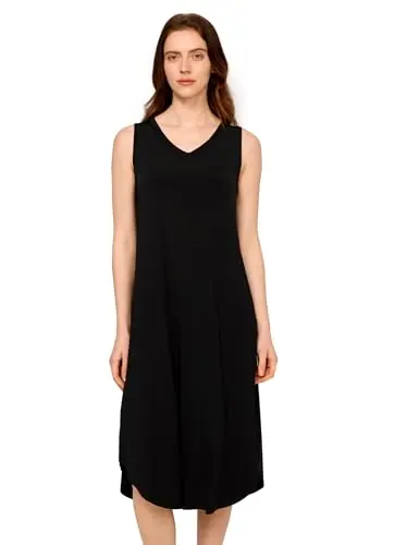 Premium Women's Bamboo Viscose Cooling Tank Nightgown for Hot Flashes — Moisture wicking by GYS Pajamas