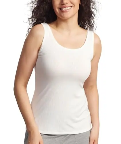 Womens Bamboo Viscose Ribbed Summer Tank Tops — Sleeveless by GYS Pajamas